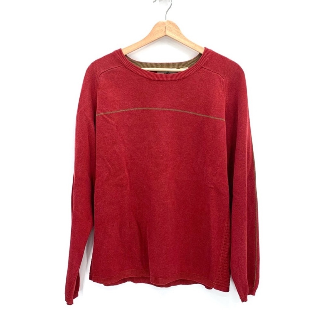 Eastern Mountain Sports Mens Long Sleeve Crew Neck Sweater Red Size Large